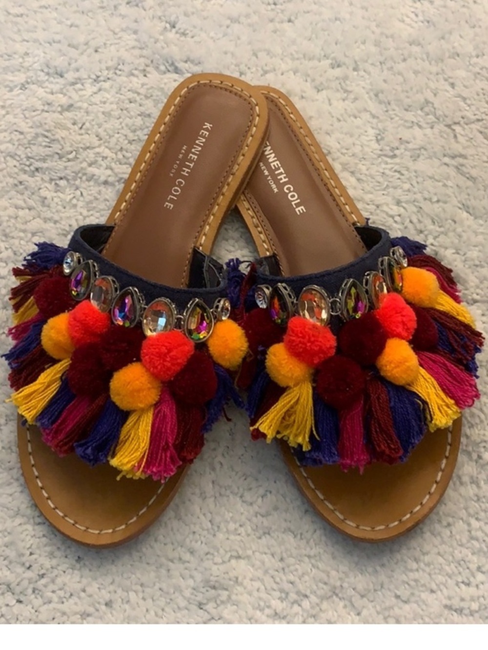 NWOT Kenneth Cole New York Osmond Open Toe Casual Slide women’s size 8.5 - Picture 1 of 7